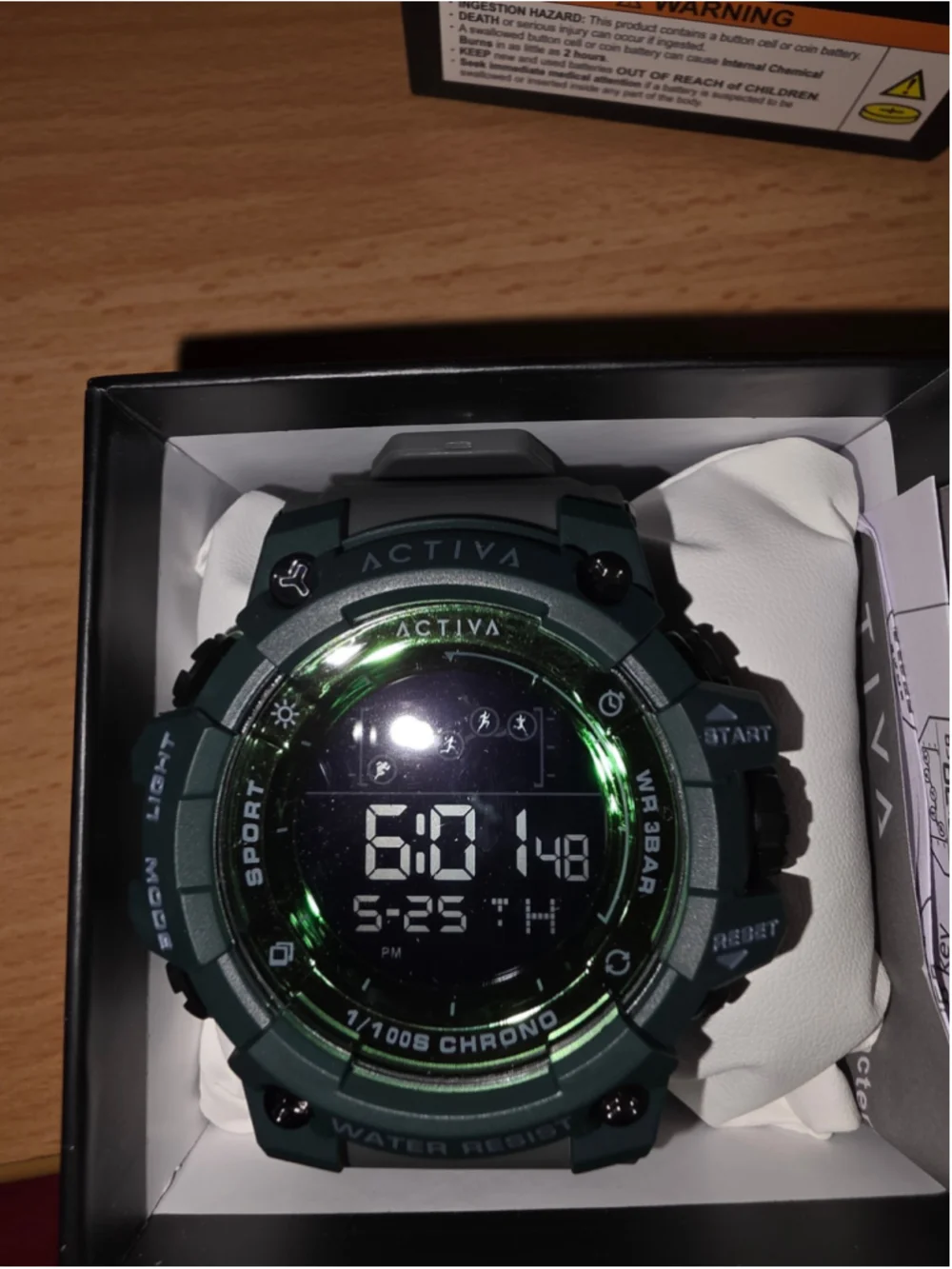 Activa x Invicta Summit Unisex Digital Watch 50mm Grey Green NIB